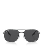 Lunettes de soleil carrées Ray-Ban Verres Polarized+ monture métallique - Produit britannique