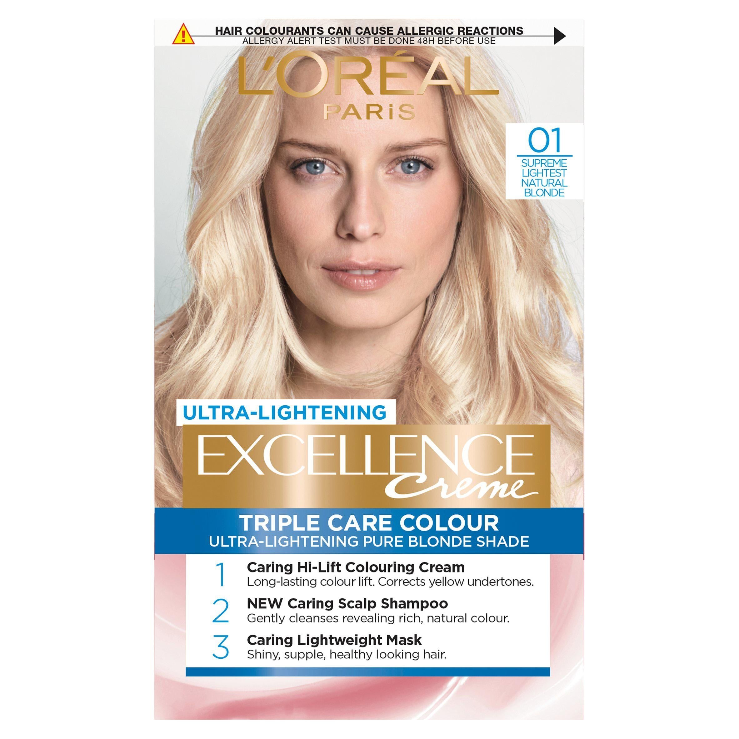 Excellence Creme Blondes Supreme Lightest Blonde Hair Dye Beauty at home Sainsburys   