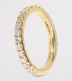 Harrods yellow gold diamond eternity ring 0.72ct, UK version