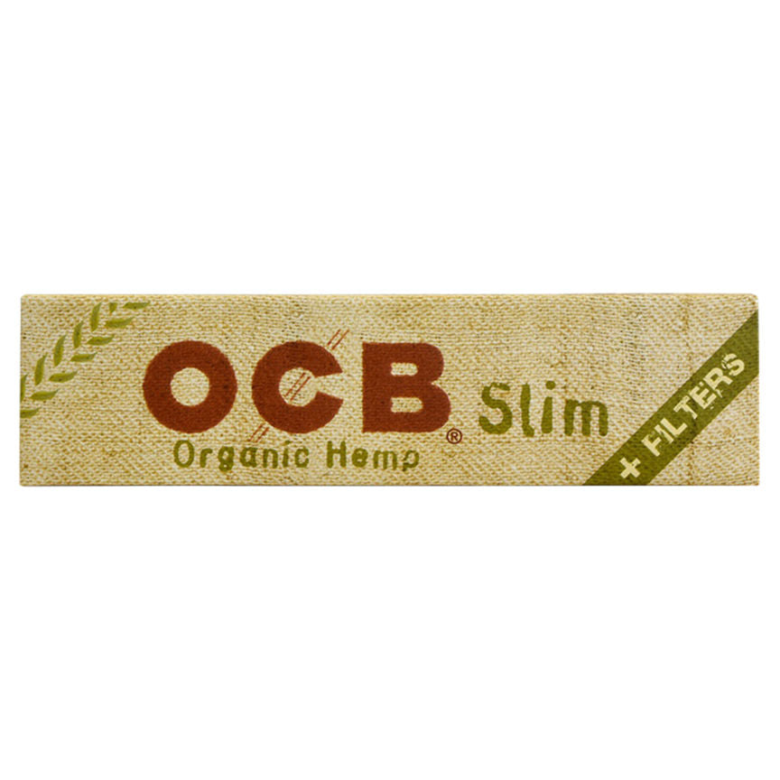 OCB Organic Hemp Slim 32 Rolling Papers and 32 Filters