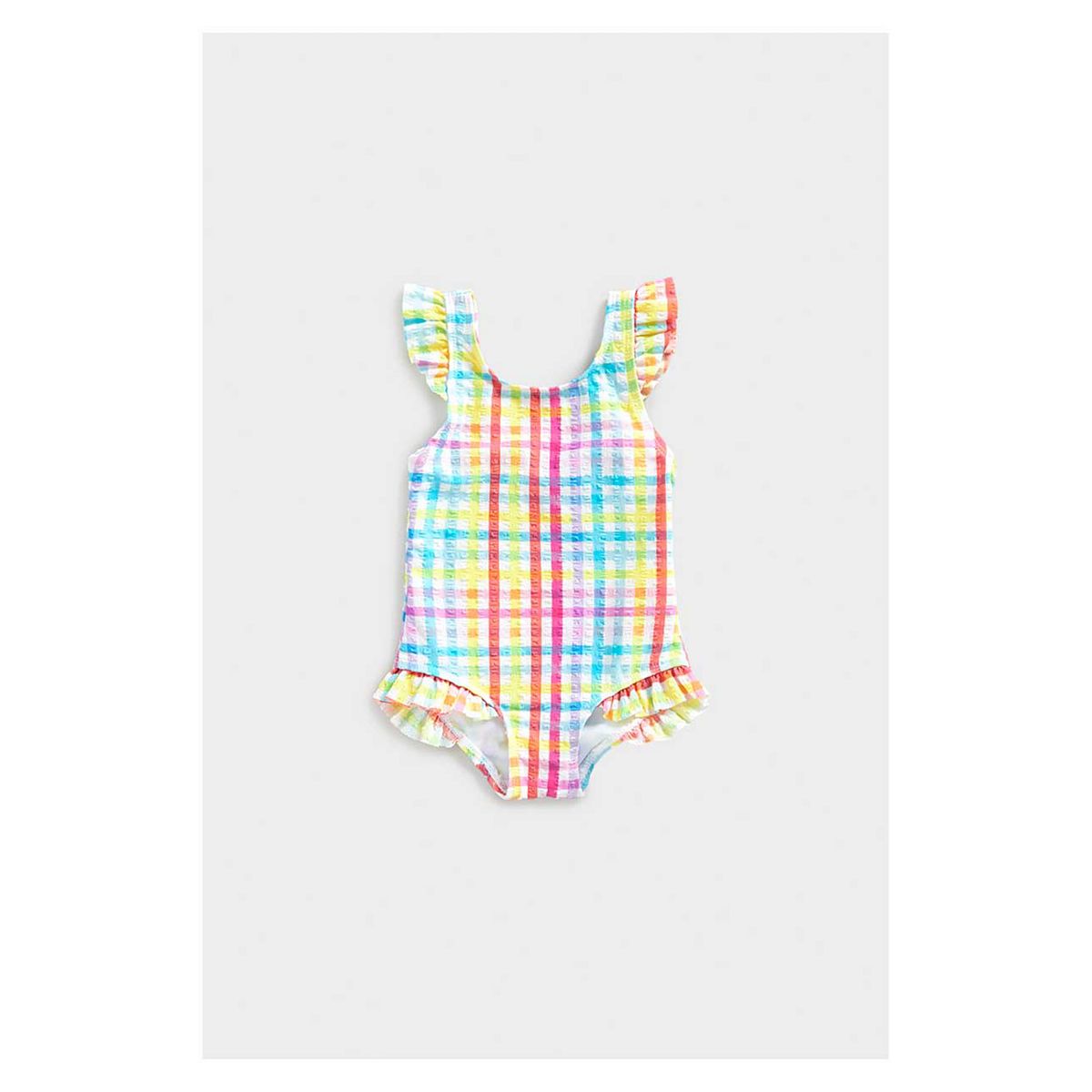 Mothercare Gingham Seersucker Swimsuit GOODS Boots   