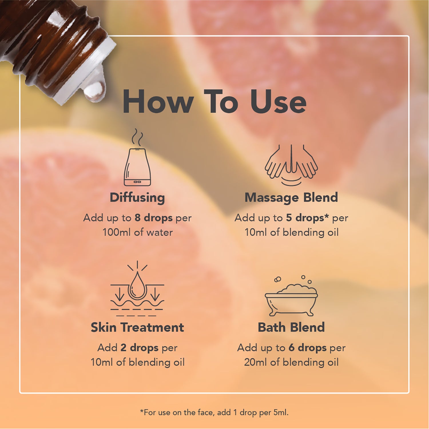 Tisserand Grapefruit Organic Essential Oil 9ml (British brand)