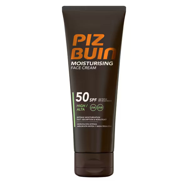 Piz Buin Moisturising Face Cream SPF 50, imported from the UK