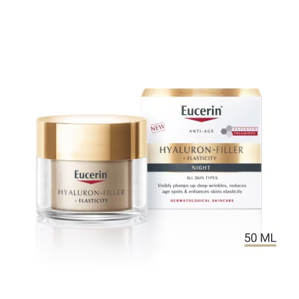 Eucerin Hyaluron-Filler + Elasticity Night Cream 50ml - British product