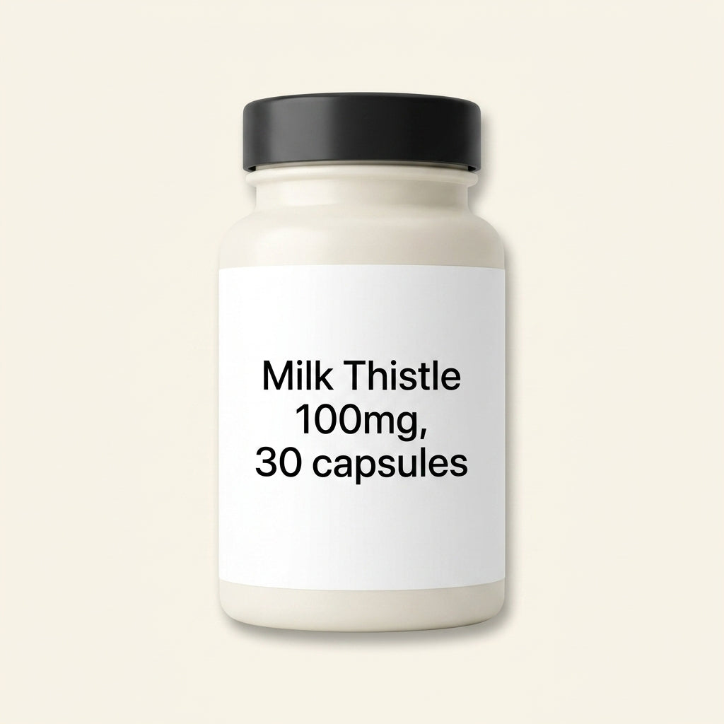 Holland & Barrett Milk Thistle 100mg capsules, imported from the UK