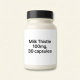 Holland & Barrett Milk Thistle 100mg capsules, imported from the UK
