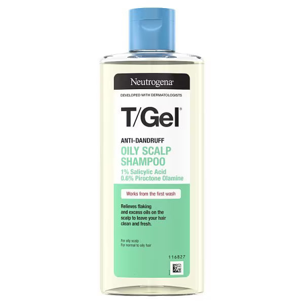Neutrogena T Gel Oily Scalp Shampoo 250ml, imported from the UK