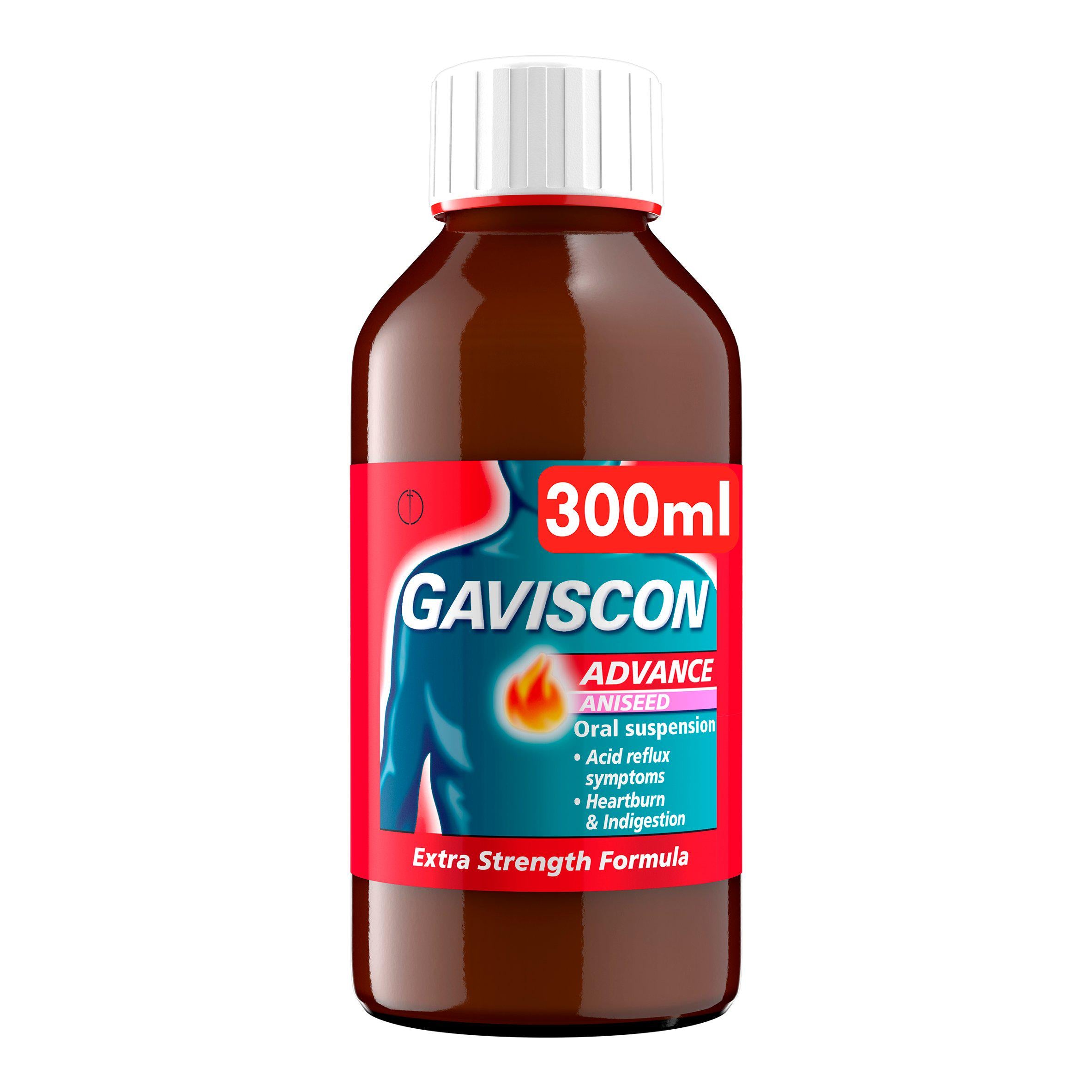 Gaviscon Advance Double Strength Heartburn & Indigestion Aniseed Flavour 300ml GOODS Sainsburys   