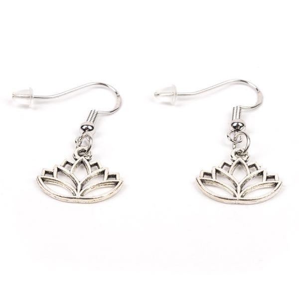 Myga Lotus earrings zinc alloy (British brand)