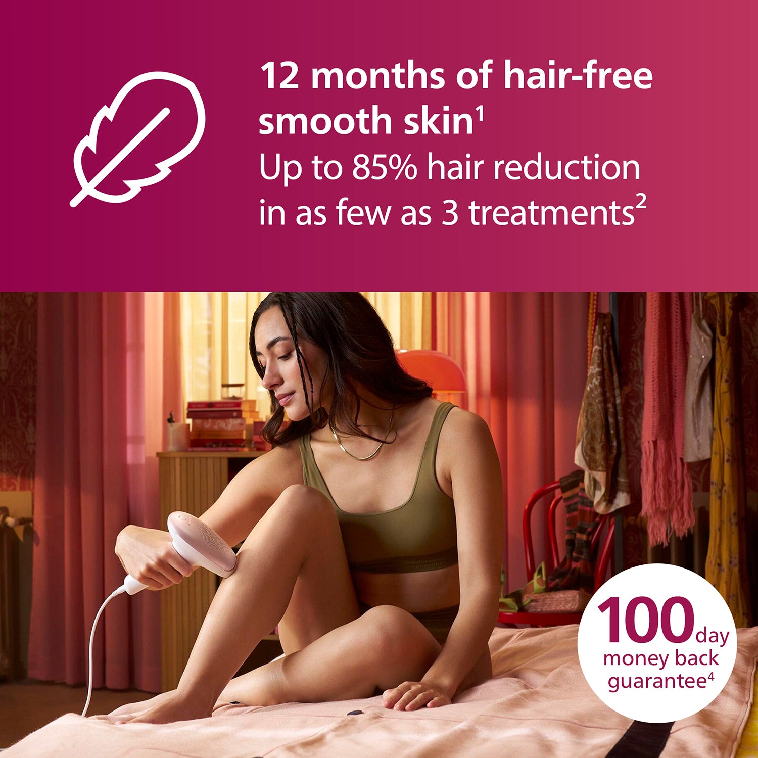 Philips Lumea 7000 IPL hair removal device (British brand)