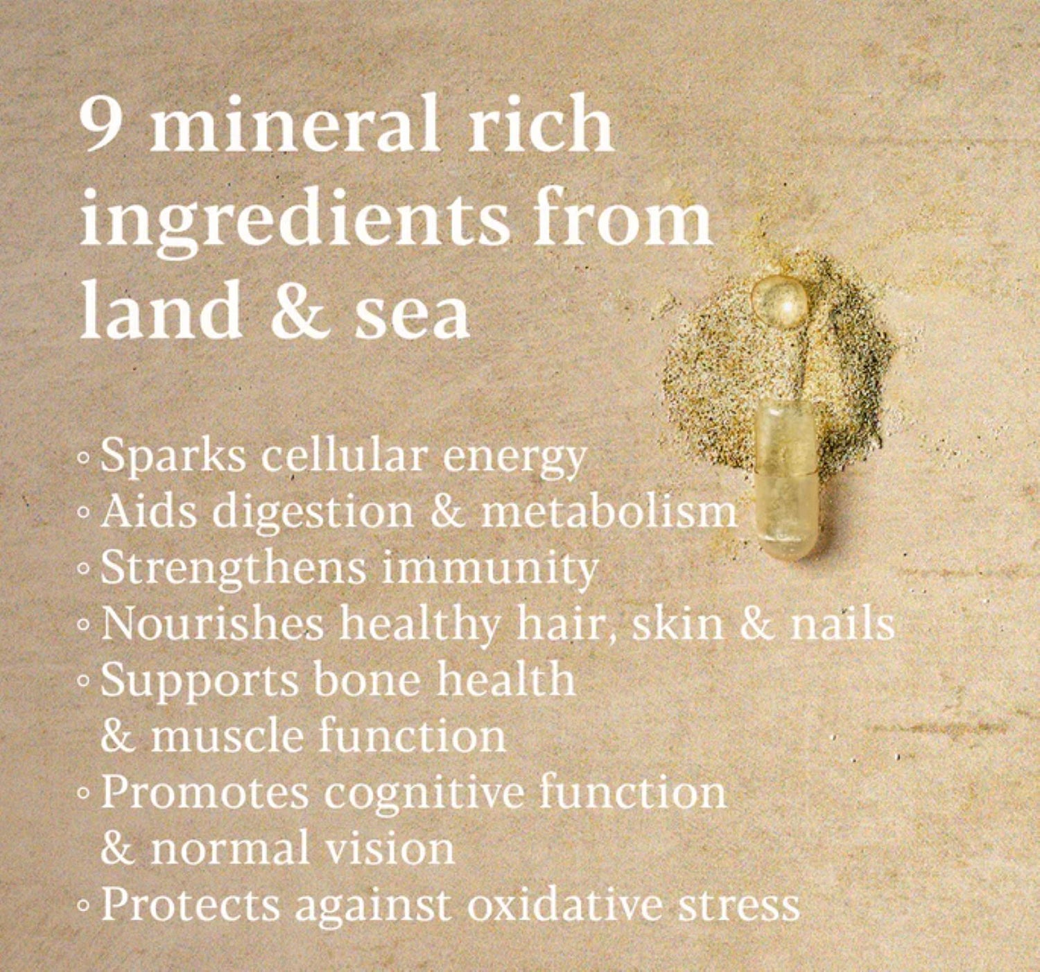 True Food Whole Minerals supplement 60 capsules, UK version