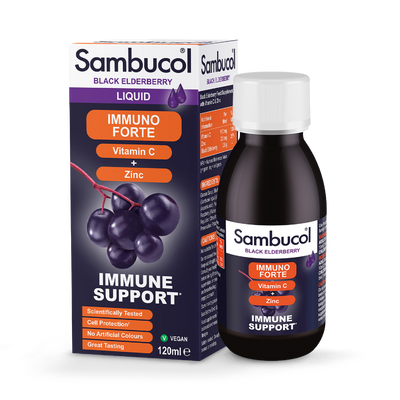 Sambucol Immuno Forte Black Elderberry Formula 120ml Immune Defence