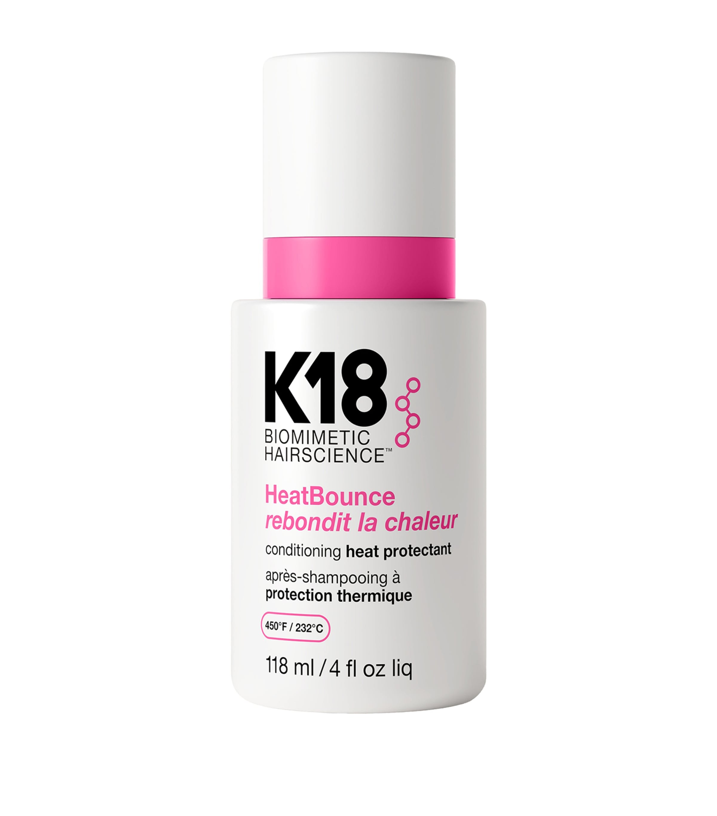 K18 HeatBounce conditioning heat protectant for hair 118ml, UK version