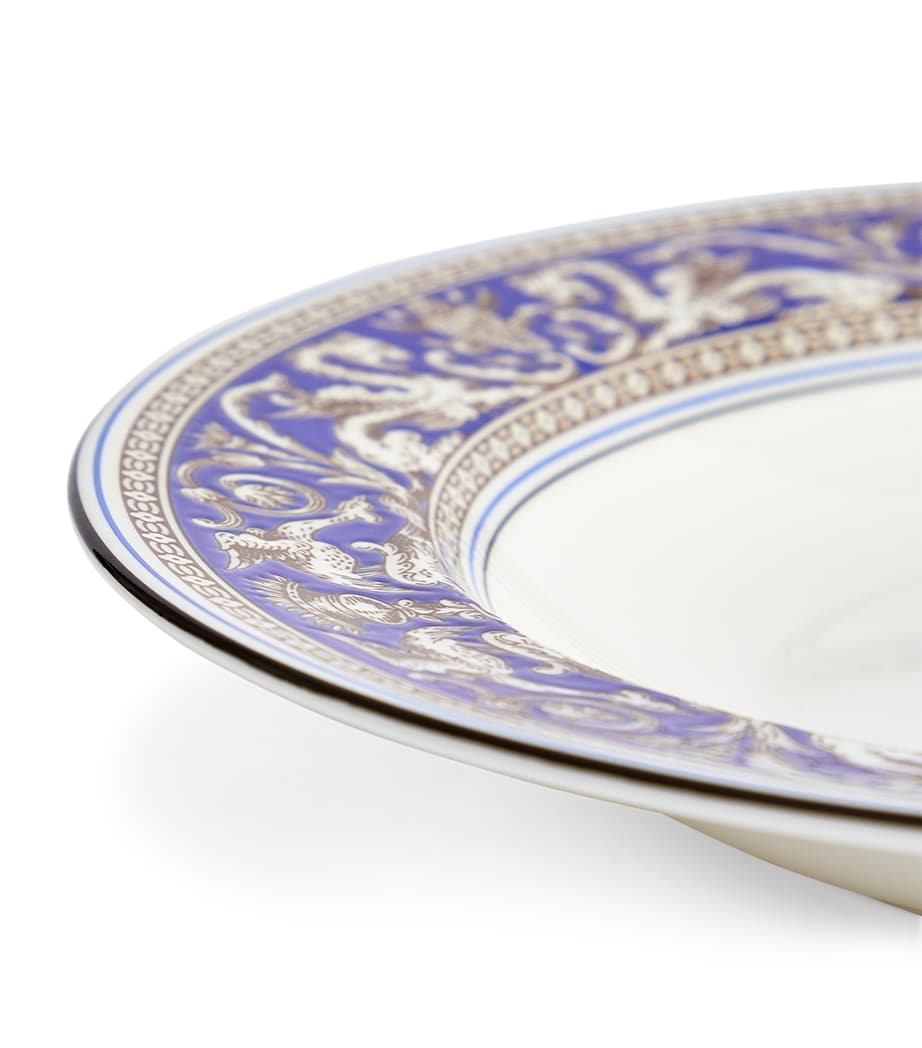Wedgwood Florentine Marine rimmed soup bowl 23cm (British brand)