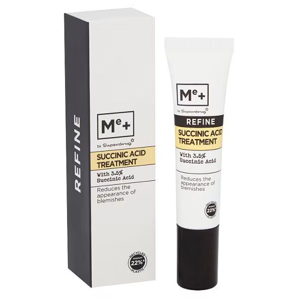 Me+ Succinic Acid Blemish Treatment 15ml, imported from the UK