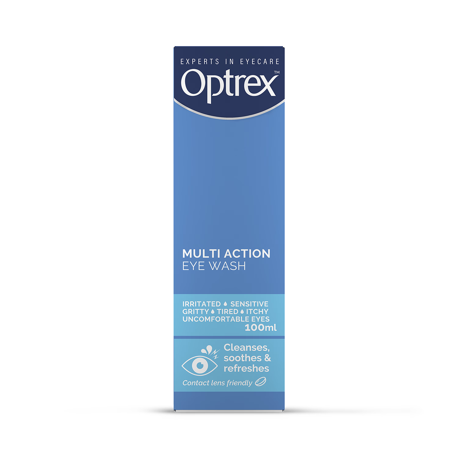 Optrex Multi Action Eye Wash with Flexiseal Eye Bath (British brand)