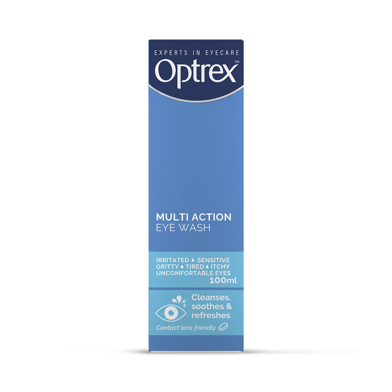 Optrex Multi Action Eye Wash with Flexiseal Eye Bath (British brand)