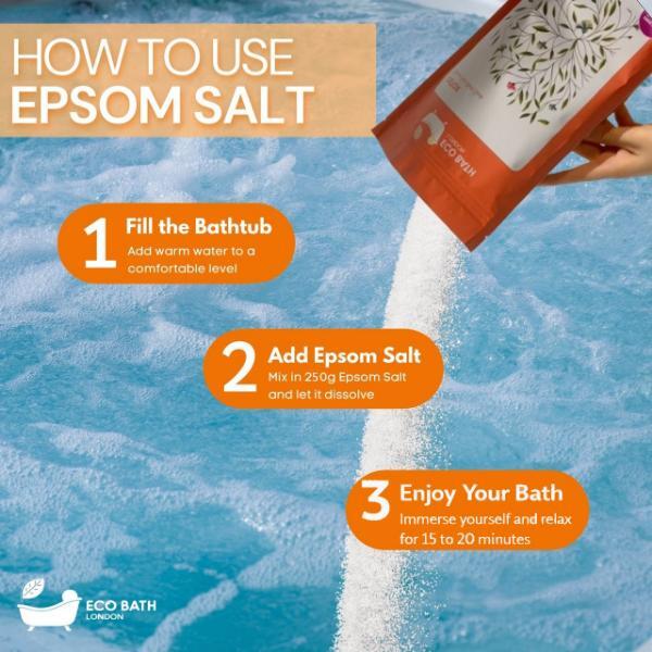 Eco Bath grapefruit Epsom salt bath soak 1kg - British product