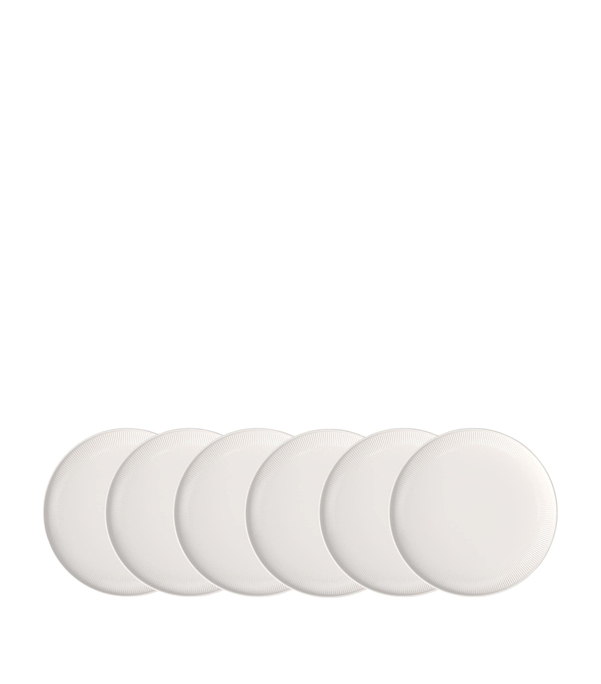 Villeroy & Boch porcelain Afina flat plates set of 6, 27cm diameter (British brand)