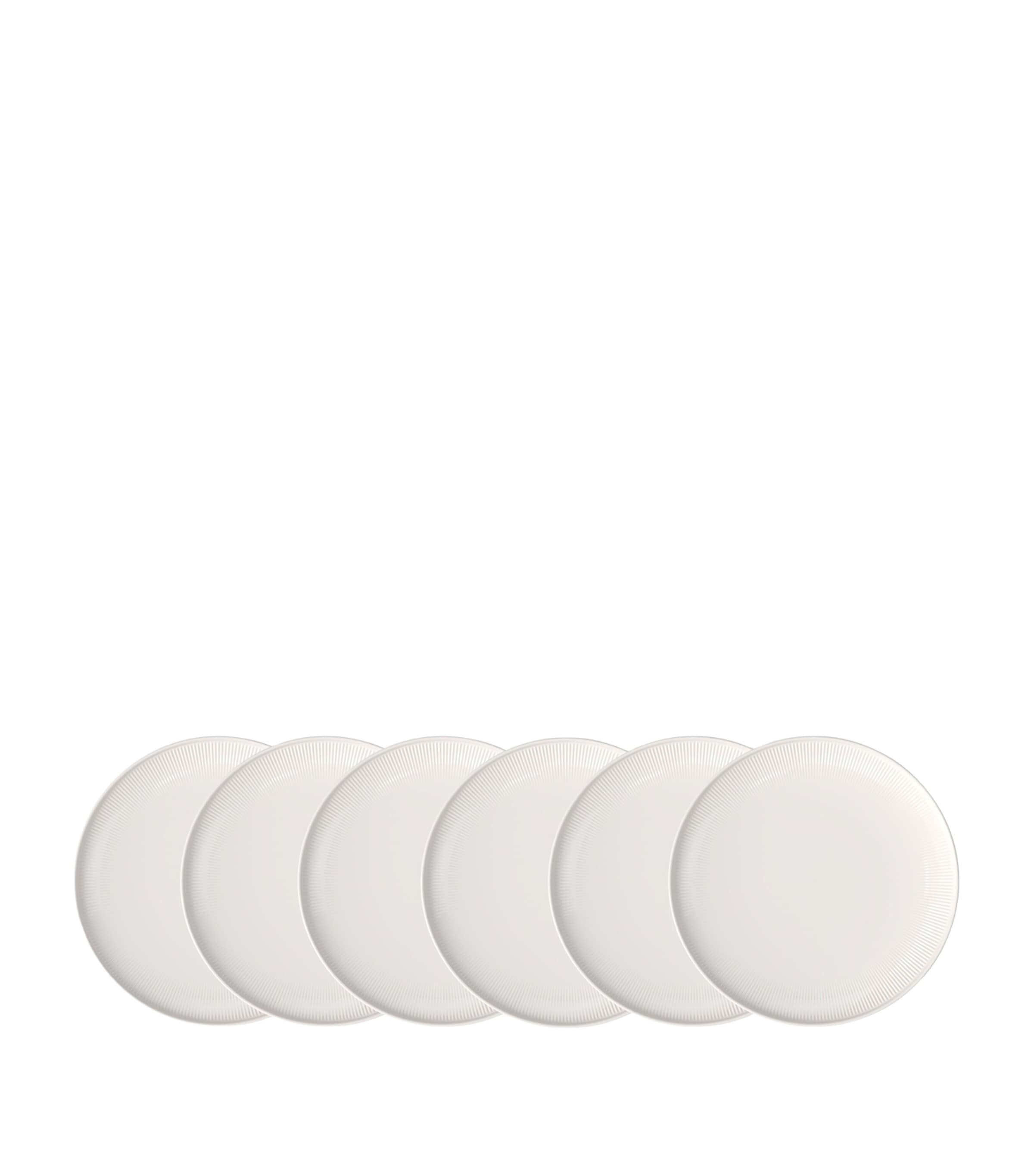 Villeroy & Boch porcelain Afina flat plates set of 6, 27cm diameter (British brand)