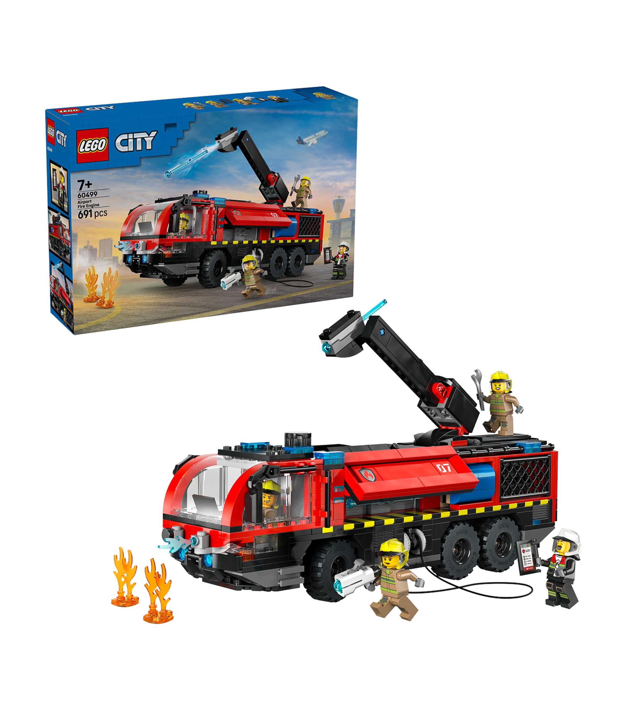 LEGO City Airport Fire Engine Truck 60499, UK version