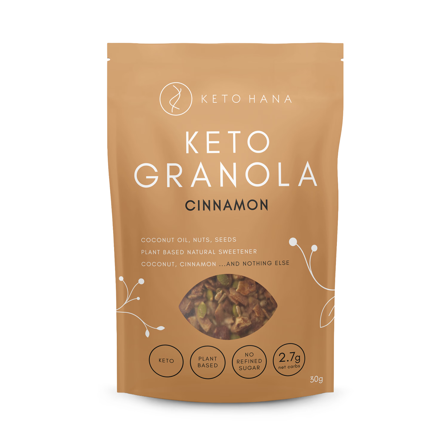 Keto Hana cinnamon granola 300g - British product