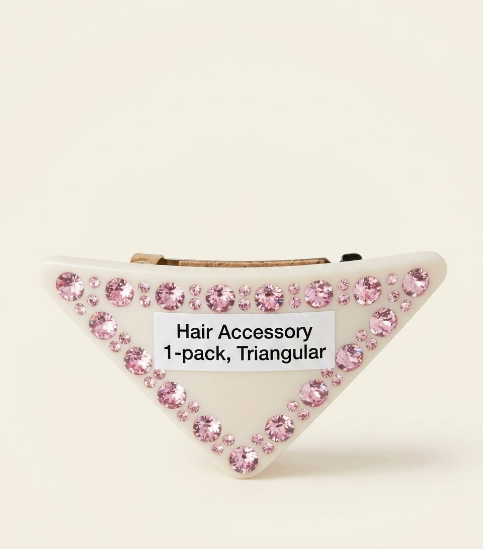 Prada Embellished Triangle Hair Clip