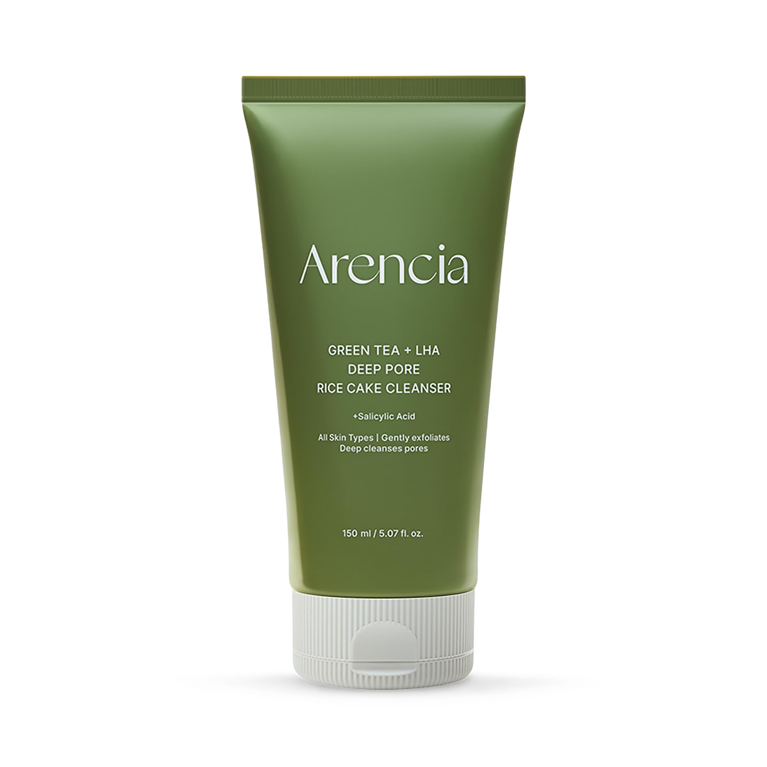 ARENCIA Green Tea LHA Deep Pore Rice Cake Cleanser 150g, UK version