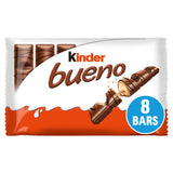 Kinder Bueno Milk Chocolate & Hazelnuts Bars Multipack 4x43g Multipack chocolate Sainsburys   