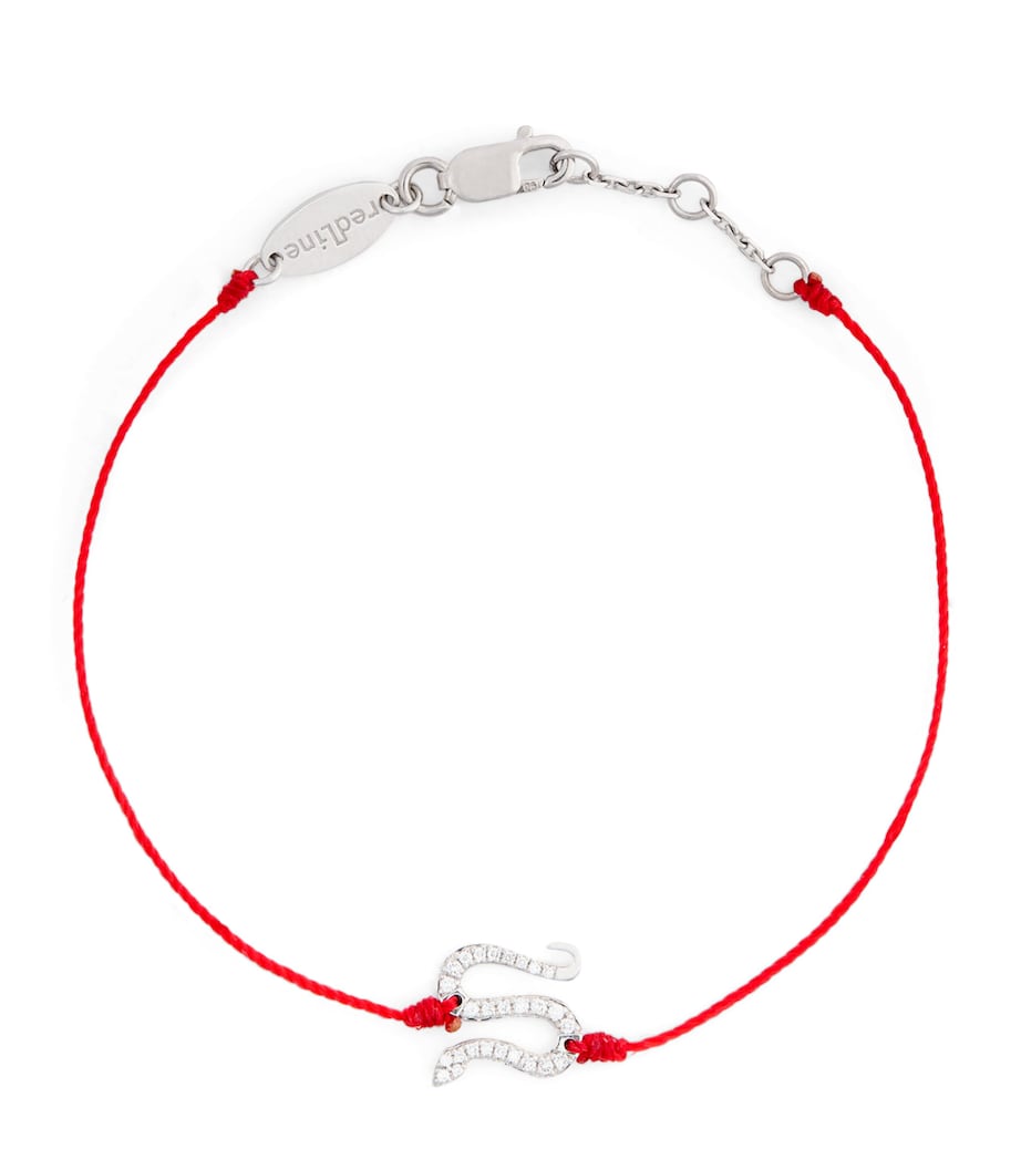 Redline white gold diamond snake bracelet, UK version