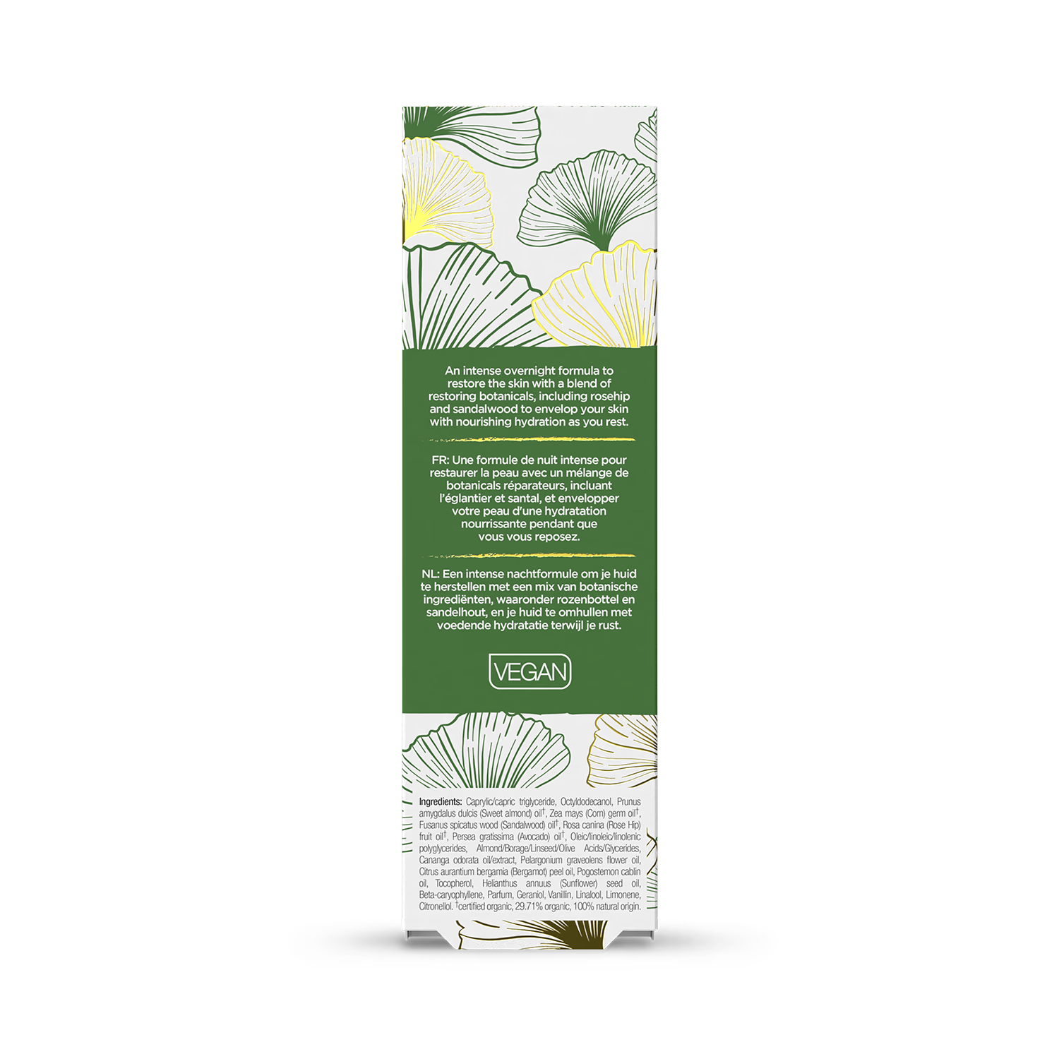 Dr Organic Evoke Tranquility Night Oil 30ml, imported from the UK