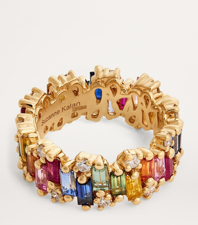 Suzanne Kalan Audrey ring with diamonds and sapphires, UK version