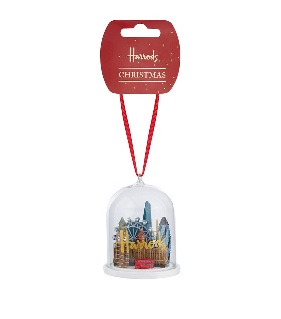 Harrods glass London skyline dome tree decoration 9cm - British product