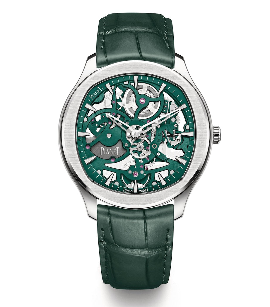 Piaget steel watch skeleton dial 42mm - British product