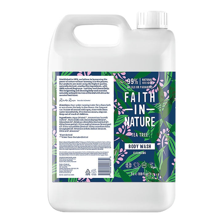 Faith in Nature Fragrance Free Body Wash 5L Washing & Bathing Holland&Barrett   