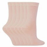 Sock Snob 6 Pk Childrens Solid Colour Cotton Socks 12-3 UK GOODS Superdrug Light Pink  