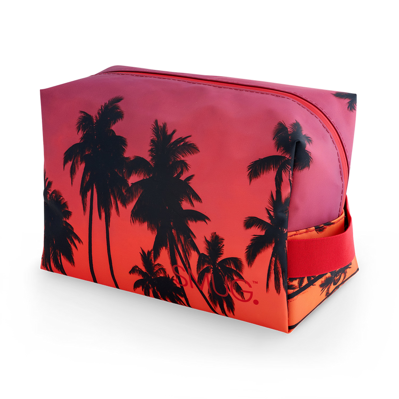 Wash bag in structured design, large capacity 25x13x17 cm - British product