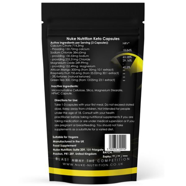 Nuke Nutrition Keto Ultra Blend 2700mg-60ct