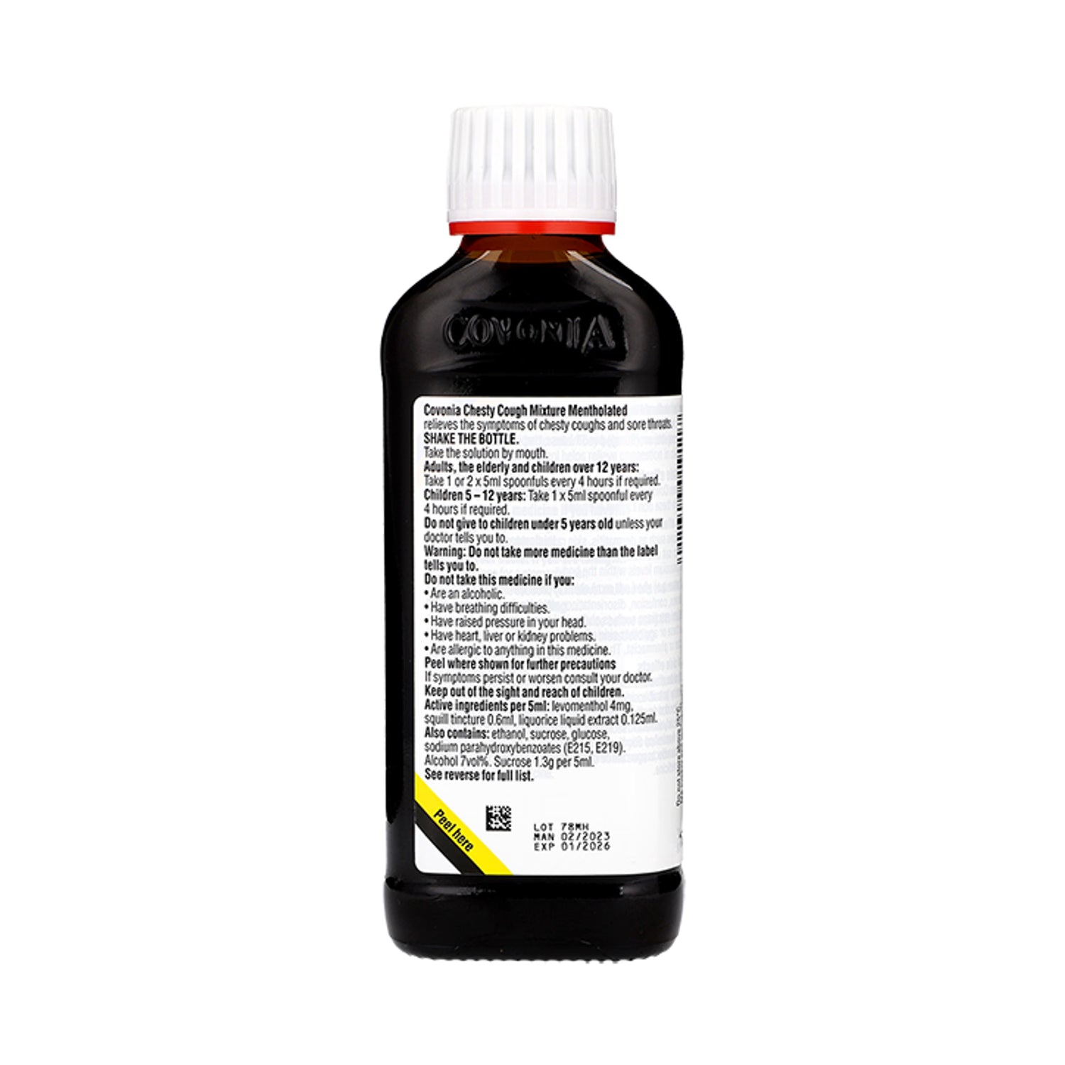 Covonia chesty cough mixture mentholated 150g - British product