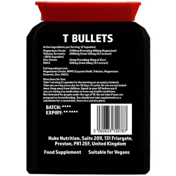 Nuke Nutrition T-Bullet Max Strehgth- 1 Tub GOODS Superdrug   