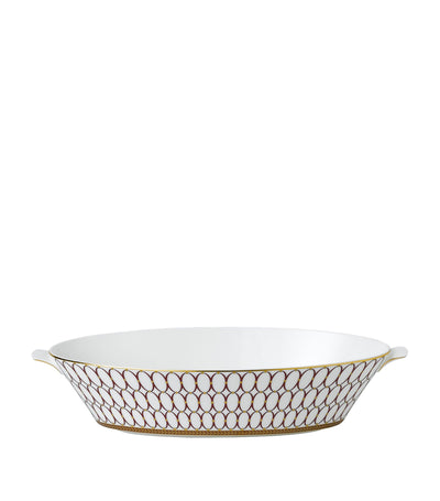Harrods Wedgwood Renaissance Gold Finbenporselen Ovalt fat 28cm - Kjøp online på McGrocer