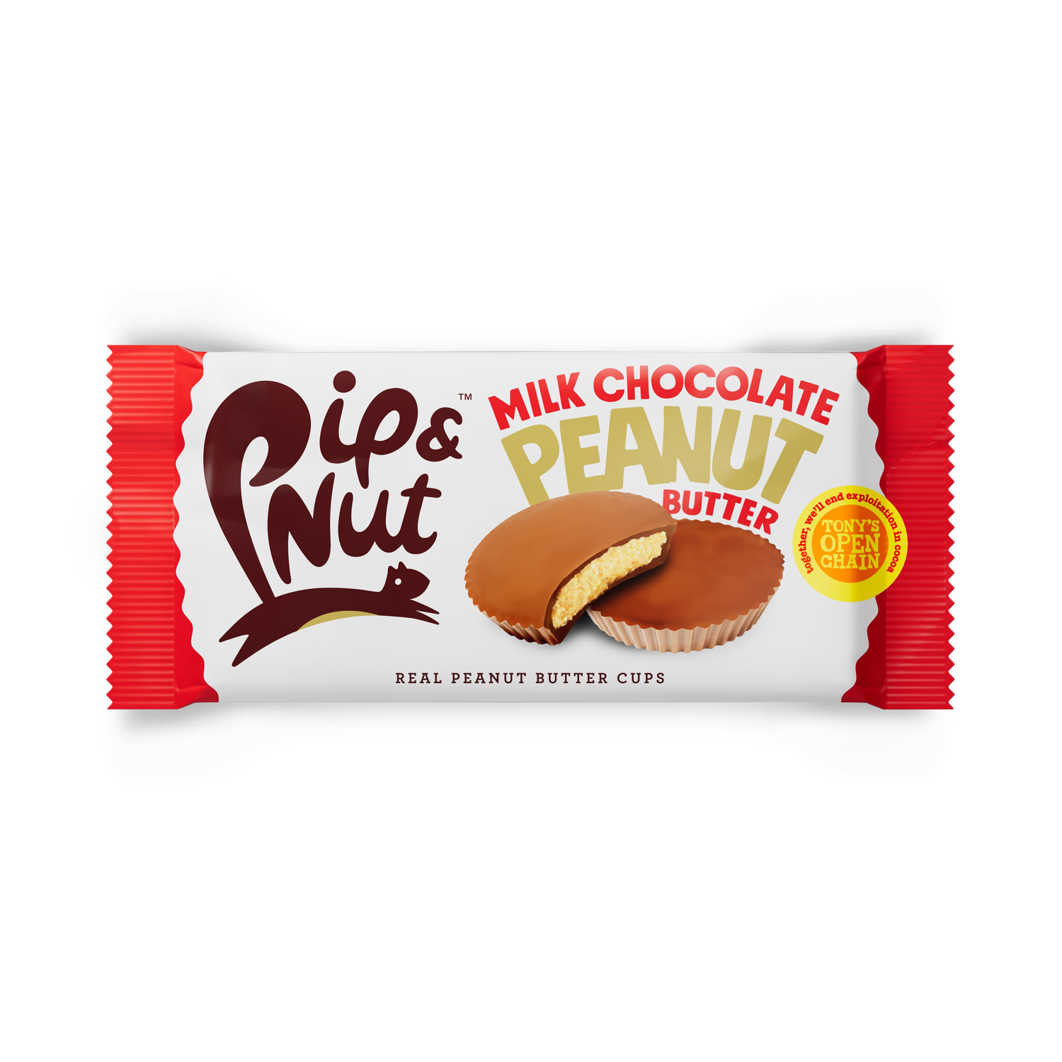 Pip & Nut milk chocolate peanut butter cups 31g, imported from the UK