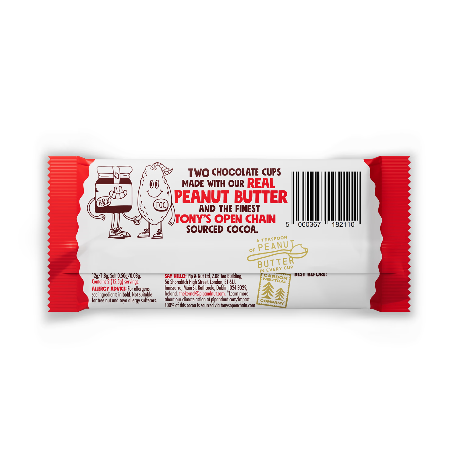 Pip & Nut milk chocolate peanut butter cups 31g, imported from the UK
