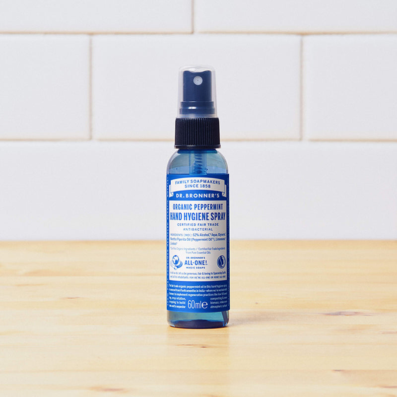 Dr Bronner Organic Peppermint Hand Hygiene Spray 60ml