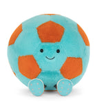 Jellycat Amuseables Sports Football soft toy 27cm, UK version