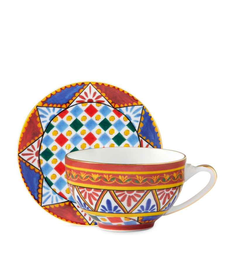 Dolce&Gabbana Casa Carreto teacup and saucer set - British product