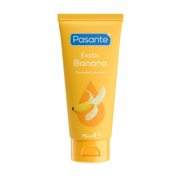 Pasante exotic banana flavoured lube 75ml tube, imported from the UK
