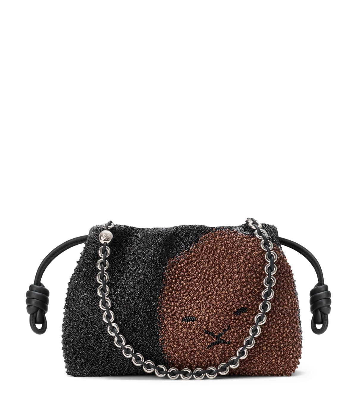 Loewe medium beaded lion flamenco clutch bag, UK version