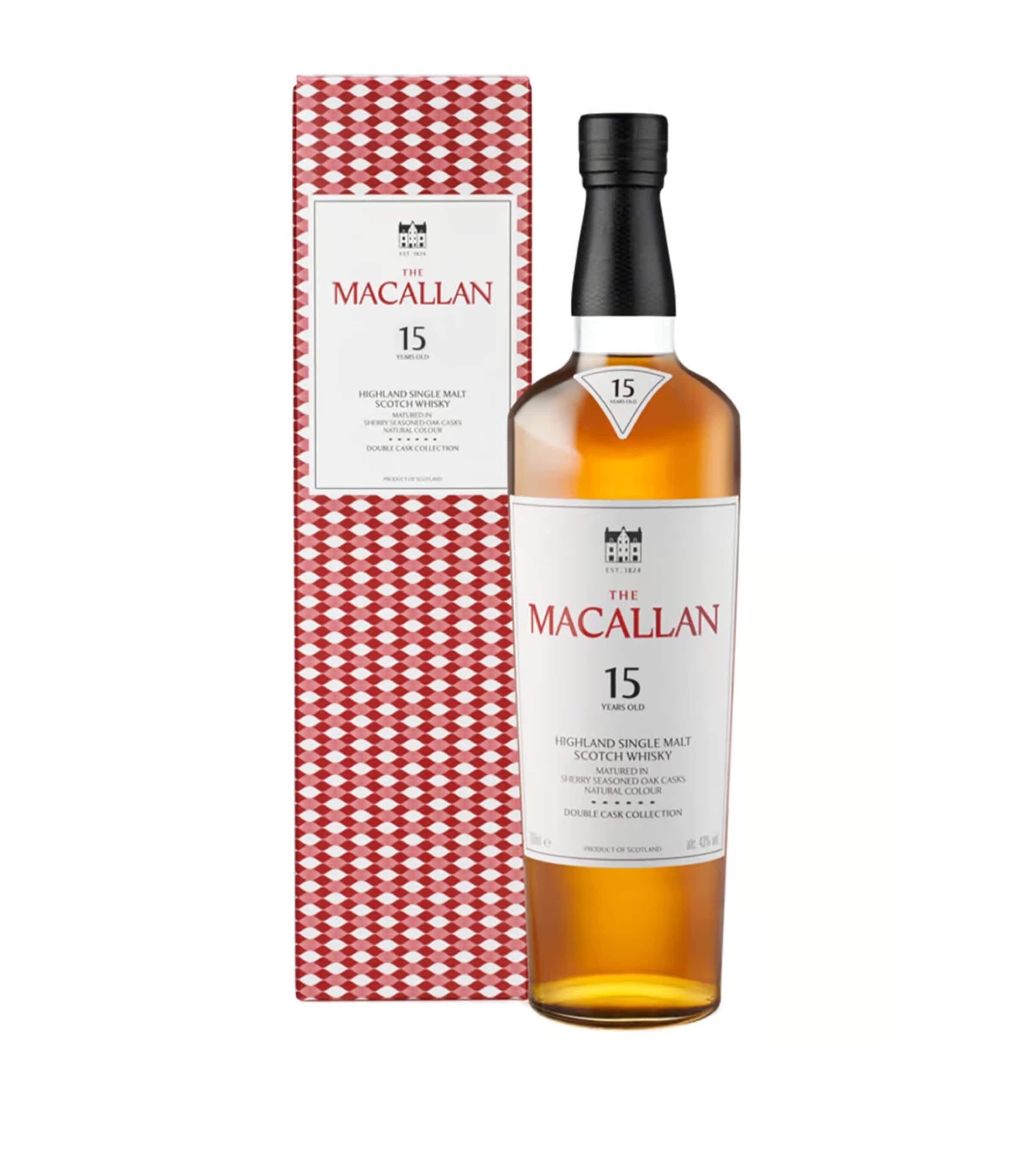 Macallan 15-Year-Old Double Cask single malt whisky 70cl (British brand)