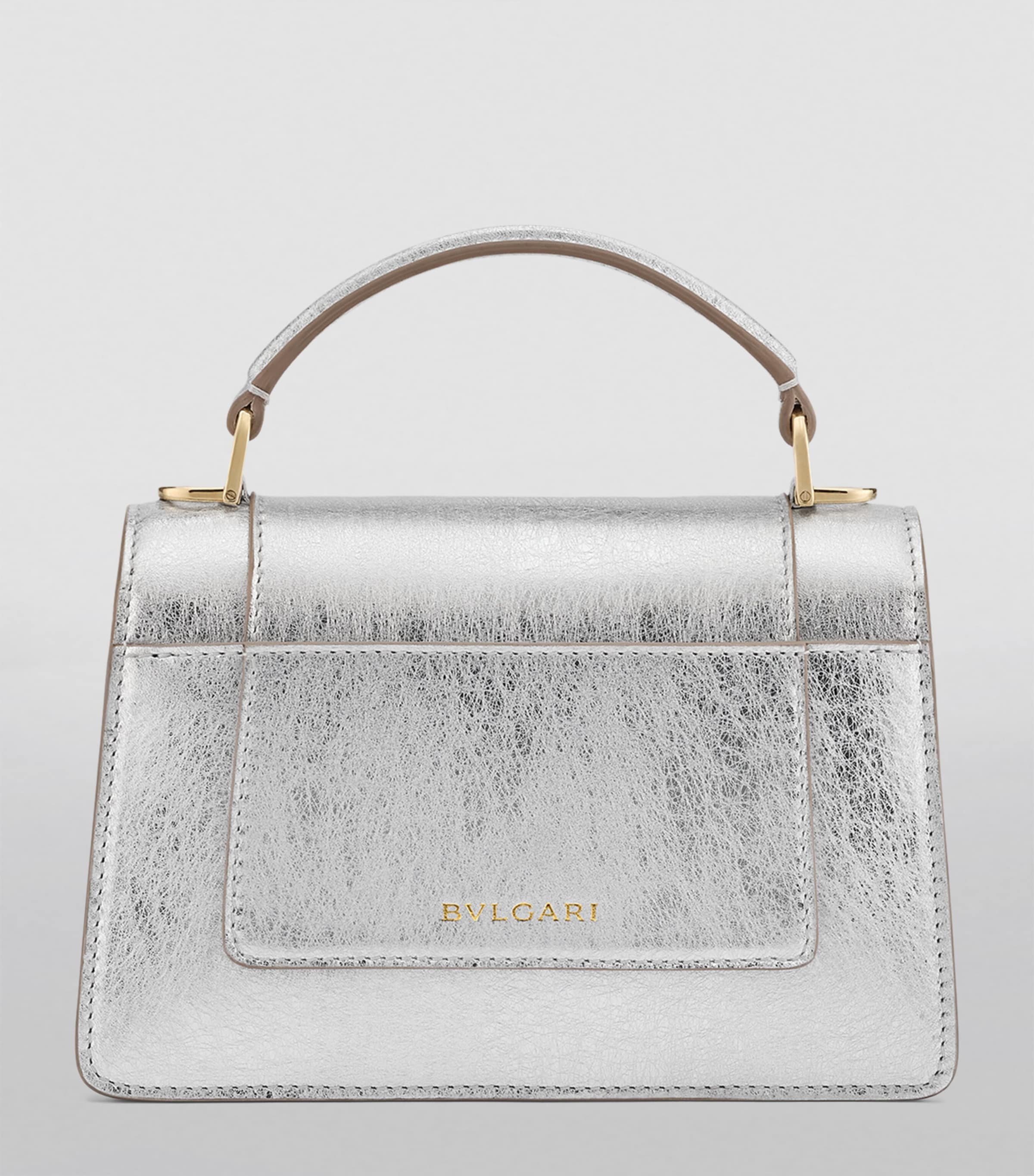 Bvlgari Serpenti Forever mini top-handle bag metallic, imported from the UK